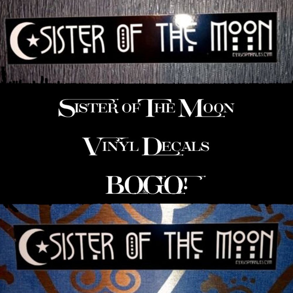 2x Sister Of The Moon Vinyl Decals Original Design